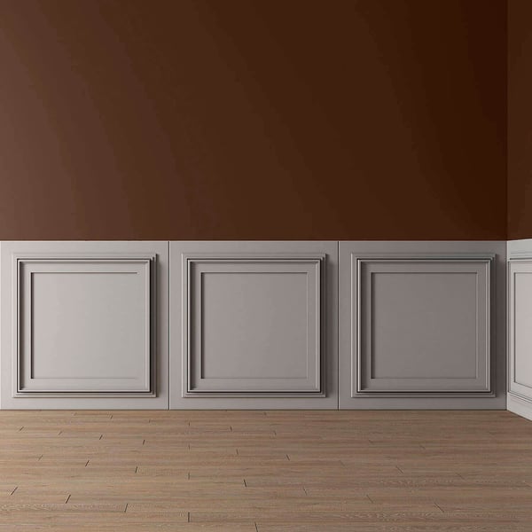 3D vægpanel Profhome 159818 Vægpanelering Loftplade Dørpanel Akustikpanel nyklassicistisk stil hvid 0,25 m2