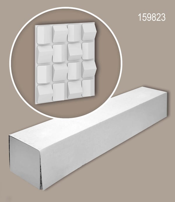 Profhome 159823-box 1 kasse 2 paneler 3D vægpanel Vægpanelering design moderne | 0,72 m2