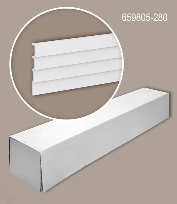 Profhome 659805-280-box 1 laatikko kanssa 4 listat 3d seinäpaneeli Seinäpanelointi modernissa tyylissä | 11,2 m