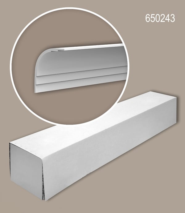 Profhome 650243-box 1 laatikko kanssa 4 listat Kulmalista Kattolista modernissa tyylissä | 8 m