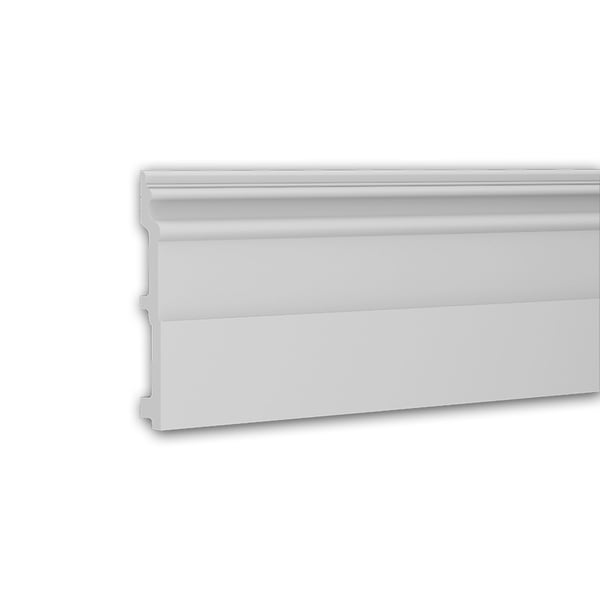 Profhome 653114-box 1 låda innehåller 12 lister Sockellist Golvlist tidlös / klassisk | 24 m