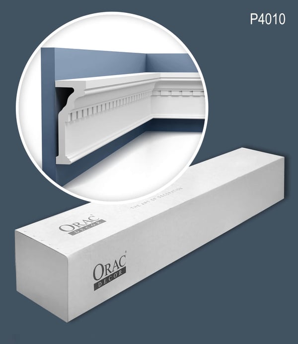 Orac Decor P4010-box 1 laatikko kanssa 6 listat Peitelista Friisilista ajattomassa tai klassisessa tyylissä | 12 m