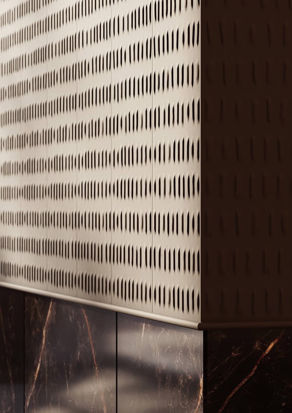 3D väggpanel NMC BOHEMIA ARSTYL Noel Marquet Väggpanelering Akustikpanel Vägglist Stucklist Dekorlist modern vit 2 m