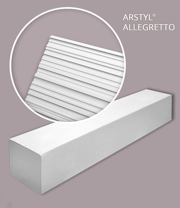 NMC ALLEGRETTO-box ARSTYL Noel Marquet 1 låda innehåller 6 paneler 3D väggpanel Väggpanelering modern | 12 m