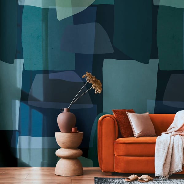 Valokuvatapetti Profhome 782061-GU kuitutapetti sileä abstrakti mat sininen sinivihreä vihreä musta 1,59 m x 2,8 m Valokuvatapetti Profhome 782061-GU kuitutapetti sileä abstrakti mat sininen sinivihreä vihreä musta 1,59 m x 2,8 m