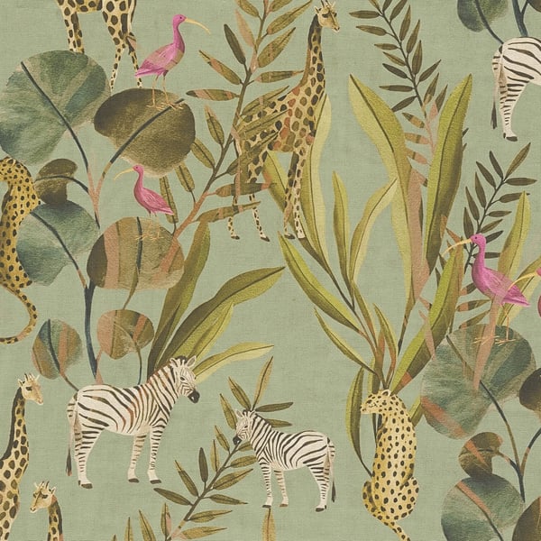 Eläinkuvio tapetti Profhome 782181-GU kuuma kohokuvioitu kuitutapetti sileä eksoottinen mat vihreä fuksia beige ruskea kerma 5,33 m2 Eläinkuvio tapetti Profhome 782181-GU kuuma kohokuvioitu kuitutapetti sileä eksoottinen mat vihreä fuksia beige ruskea kerma 5,33 m2