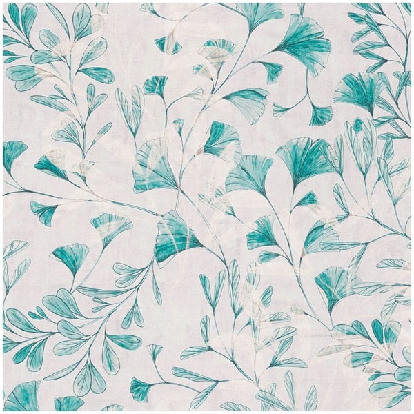 Natur tapeter Profhome 782234-GU heta präglade non-woven tapet slät blomster matt grå turkos blå vit 5,33 m2 Natur tapeter Profhome 782234-GU heta präglade non-woven tapet slät blomster matt grå turkos blå vit 5,33 m2