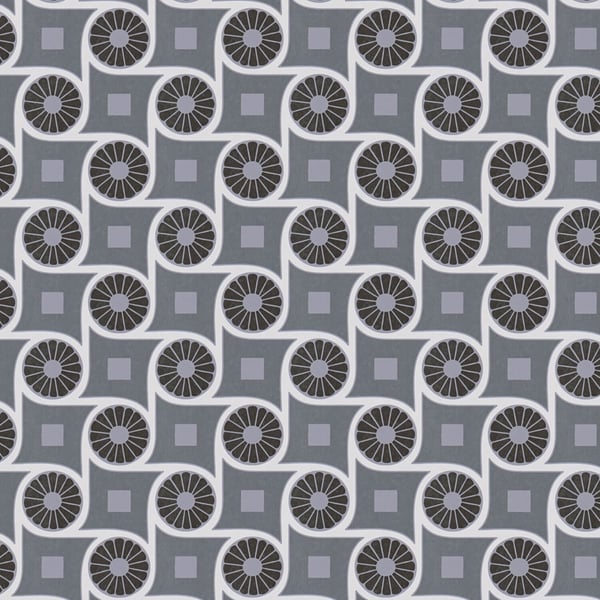 Retro tapetti Profhome 390604-GU kuitutapetti sileä geometrinen mat harmaa valkoinen musta 5,33 m2 Retro tapetti Profhome 390604-GU kuitutapetti sileä geometrinen mat harmaa valkoinen musta 5,33 m2