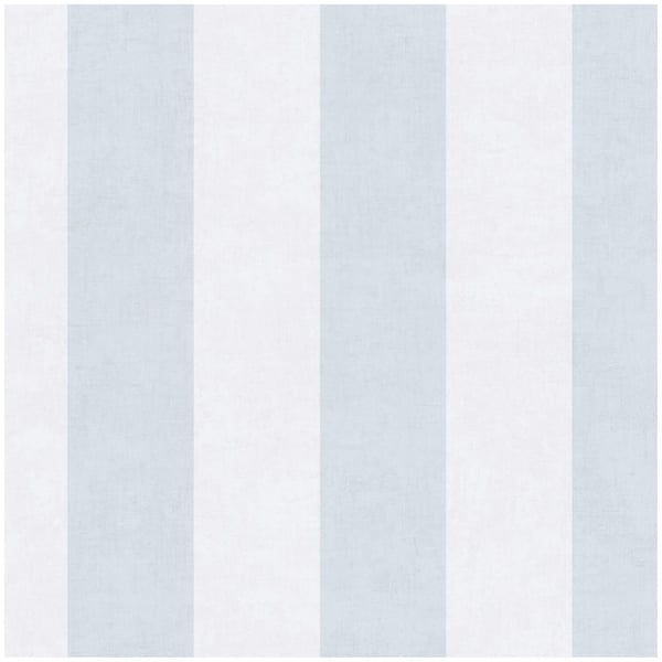 Stripes tapet Profhome 770784-GU ikke-vævet tapet glat børnetapet mat blå lysegrå papyrus hvid 5,33 m2