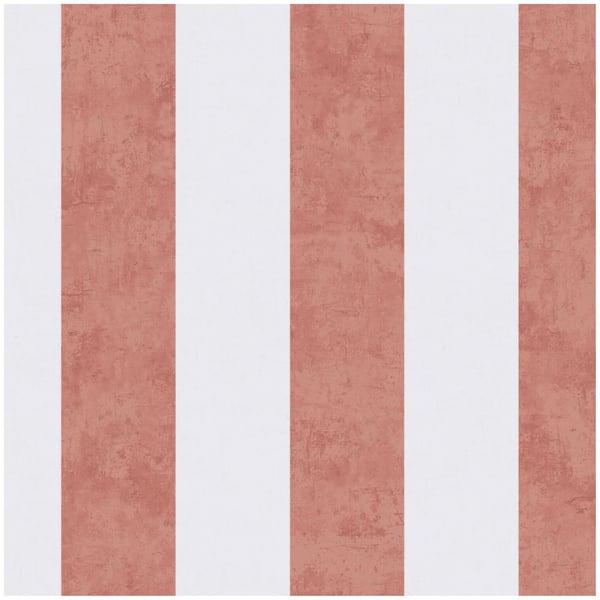 Stripes tapet Profhome 770786-GU ikke-vævet tapet glat børnetapet mat rød creme rødbrun koral rød 5,33 m2