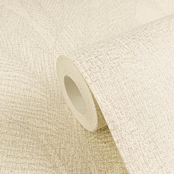 Sävy-on-tone tapetti Profhome 790641-GU kuitutapetti hieman rakenteellinen kukikas glitrende kerma puhtaanvalkoinen kulta silkki harmaa 5,33 m2