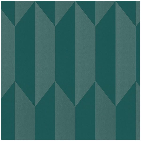 Exklusiv lyx tapet Profhome 790867-GU heta präglade non-woven tapet texturerad geometrisk skimrande blå teal blå grön 5,33 m2