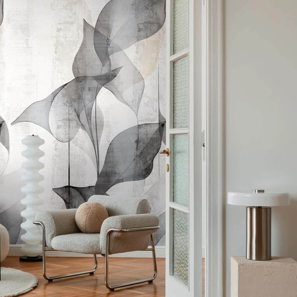 Valokuvatapetti Profhome 791449-GU kuuma kohokuvioitu kuitutapetti hieman rakenteellinen kukikas mat harmaa valkoinen beige 1,59 m x 2,8 m Valokuvatapetti Profhome 791449-GU kuuma kohokuvioitu kuitutapetti hieman rakenteellinen kukikas mat harmaa valkoinen beige 1,59 m x 2,8 m