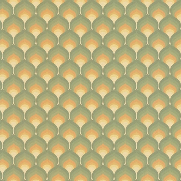 Retro tapetti Profhome 395381-GU kuuma kohokuvioitu kuitutapetti hieman rakenteellinen graafinen mat vihreä hunajankeltainen beige ruohonvihreä 4,5 m2 Retro tapetti Profhome 395381-GU kuuma kohokuvioitu kuitutapetti hieman rakenteellinen graafinen mat vihreä hunajankeltainen beige ruohonvihreä 4,5 m2