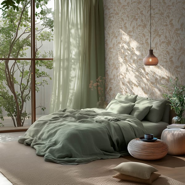 Natur tapet Profhome 782032-GU varmt stemplet ikke-vævet tapet tekstureret blomster flimrende fløde beige creme grå silke 5,33 m2