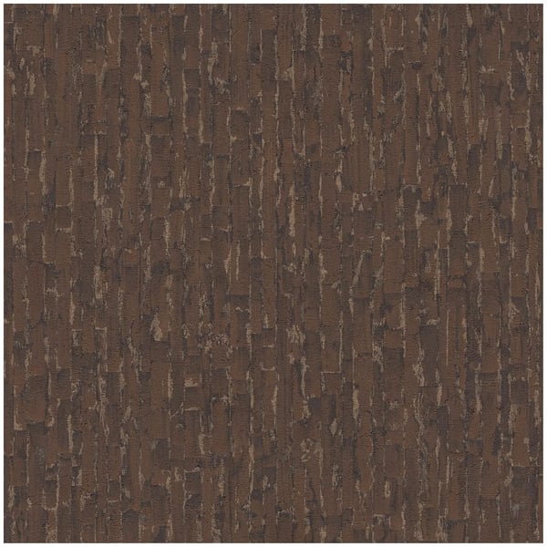 Randiga tapeter Profhome 786666-GU heta präglade non-woven tapet texturerad metalliska höjdpunkter skimrande brun koppar choklad brun 5,33 m2