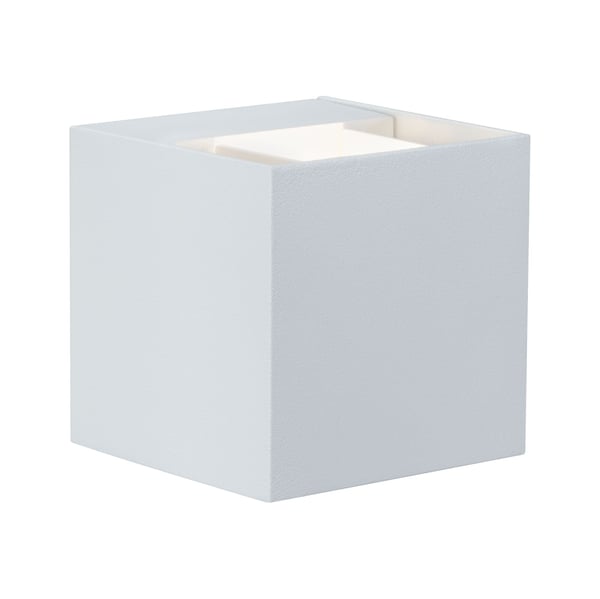 Paulmann LED vägglampa Cybo IP65 vinkelformad 80x80 mm 2700K 2x3,5W 2x213lm 230V 40-120° Vit Aluminium