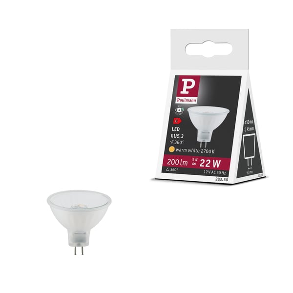 Paulmann Standard 12V LED-reflektor Maxiflood GU5,3 200lm 3W 2700K Softopal