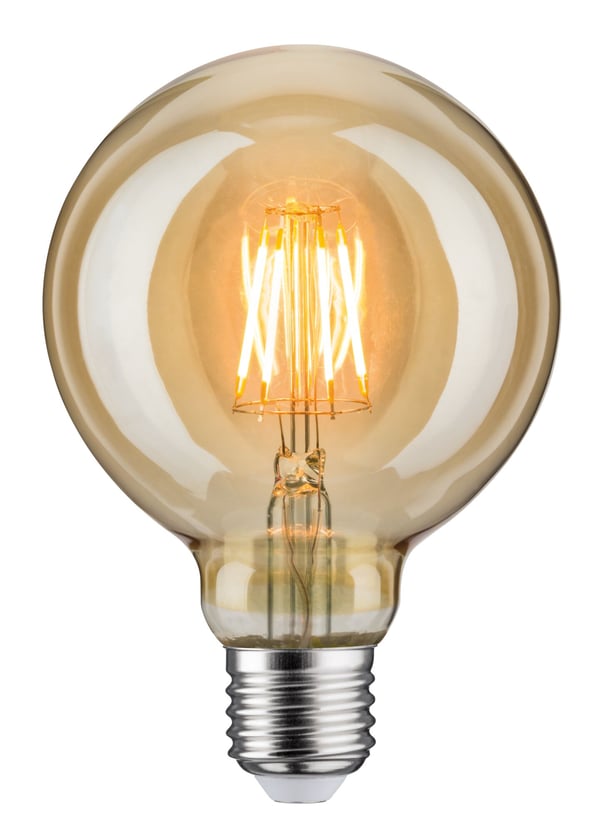 Paulmann 1879 Filament 230V LED Globe G95 E27 400lm 6,5W 1700K Guld Paulmann 1879 Filament 230V LED Globe G95 E27 400lm 6,5W 1700K Guld