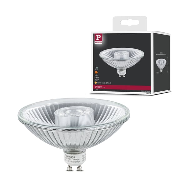 Paulmann Standard 230V LED-reflektor QPAR111 GU10 350lm 4W 2700K Aluminium