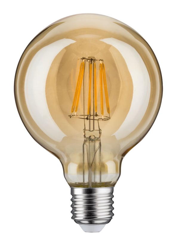 Paulmann 1879 Filament 230V LED Globe G95 E27 450lm 6W 1700K dimbar Guld