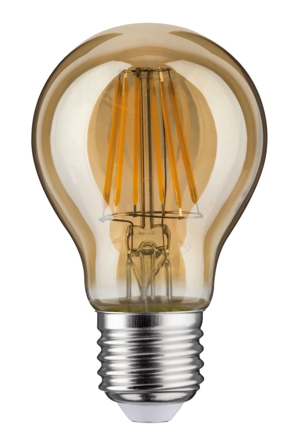 Paulmann 1879 Filament 230V LED-glödlampa E27 470lm 6W 1700K dimbar Guld