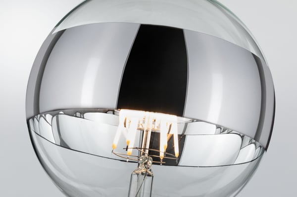 Paulmann Modern Classic Edition Standard 230V LED Globe Ringspegel E27 640lm 6,5W 2700K dimbar Ringreflektor silver