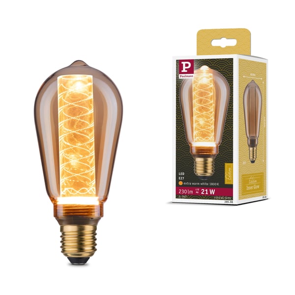 Paulmann Inner Glow Edition LED flaska E27 230V 230lm 4W 1800K Guld