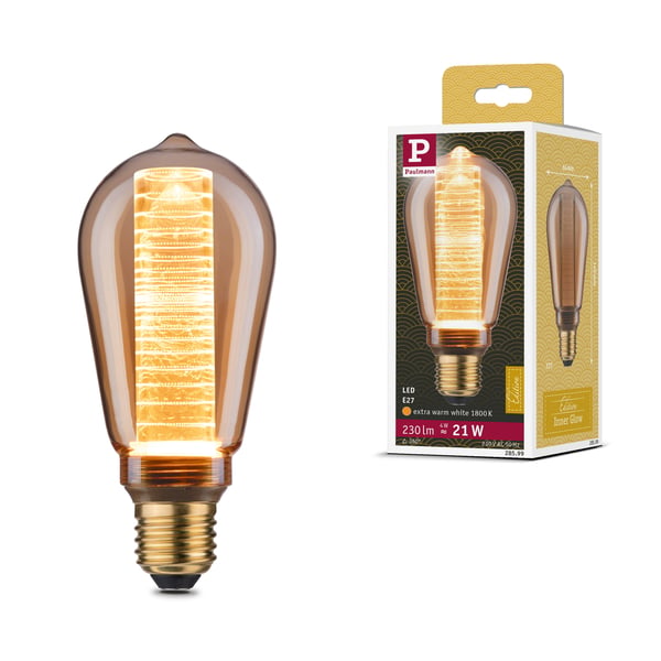 Paulmann Inner Glow Edition LED flaska E27 230V 230lm 4W 1800K Guld