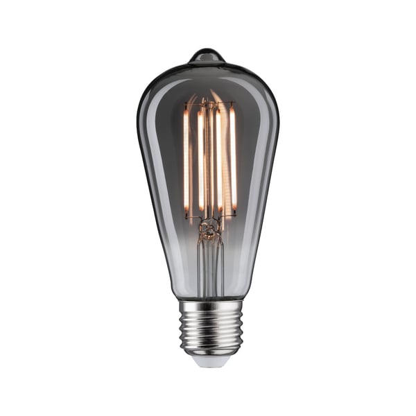 Paulmann 1879 Filament 230V LED-kolv Rustika E27 385lm 7,5W 2200K dimbar Rökfärgad