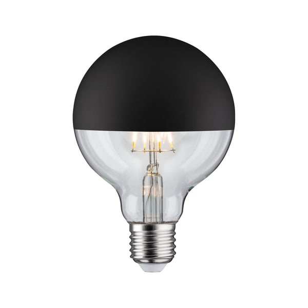 Paulmann Modern Classic Edition Standard 230V LED Globe Huvudspegel E27 G95 600lm 6,5W 2700K dimbar Toppreflektor svart matt