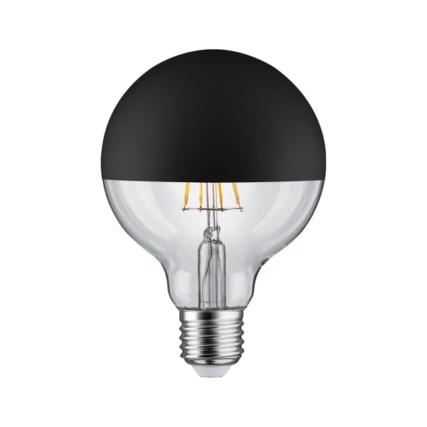 Paulmann Modern Classic Edition Standard 230V LED Globe Huvudspegel E27 G95 600lm 6,5W 2700K dimbar Toppreflektor svart matt