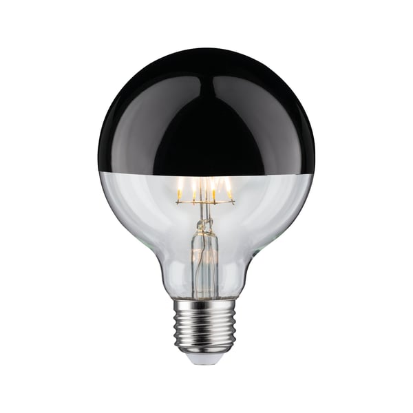 Paulmann Modern Classic Edition Standard 230V LED Globe Huvudspegel E27 G95 600lm 6,5W 2700K dimbar Toppreflektor svart krom