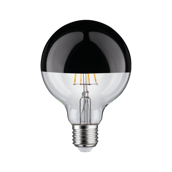 Paulmann Modern Classic Edition Standard 230V LED Globe Huvudspegel E27 G95 600lm 6,5W 2700K dimbar Toppreflektor svart krom