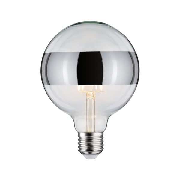 Paulmann Modern Classic Edition Standard 230V LED Globe Ringspegel E27 640lm 6,5W 2700K dimbar Ringreflektor silver