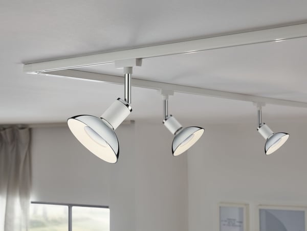 Paulmann LED reflektor 3-Step-Dim GU10 230V 360lm 4,9W 3000K dimbar Silver, Vit