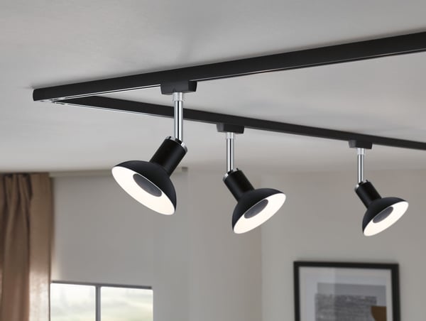Paulmann LED reflektor 3-Step-Dim GU10 230V 360lm 4,9W 3000K dimbar Svart, Vit