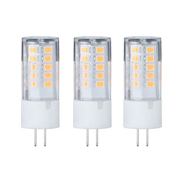 Paulmann Standard 12V LED stiftfattning G4 Set om 3 3x300lm 3x3W 2700K Klar