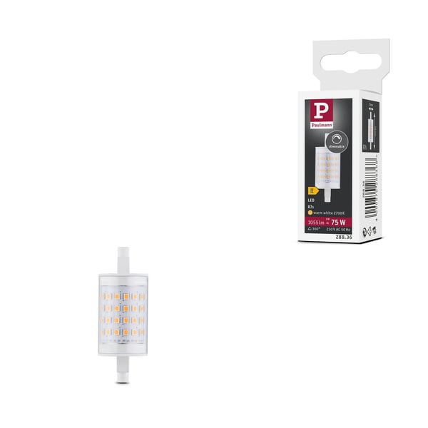 Paulmann Standard 230V LED-stav R7s 78 mm 1055lm 9W 2700K dimbar Klar