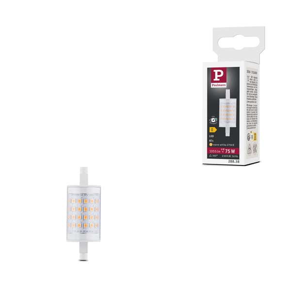 Paulmann Standard 230V LED-stav R7s 78 mm 1055lm 9W 2700K Klar