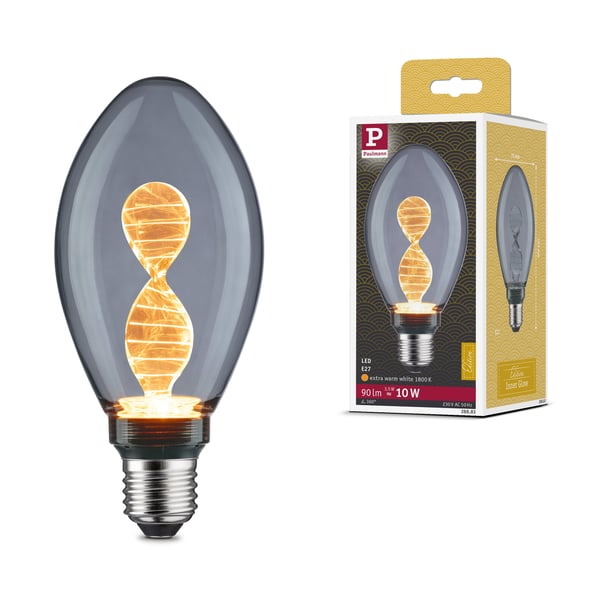 Paulmann Inner Glow Edition LED lampa Helix E27 230V 90lm 3,5W 1800K Rökfärgad