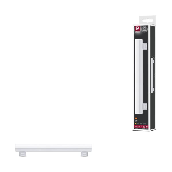 Paulmann Standard 230V LED-rör S14s 300 mm 650lm 7W 2700K dimbar Satin