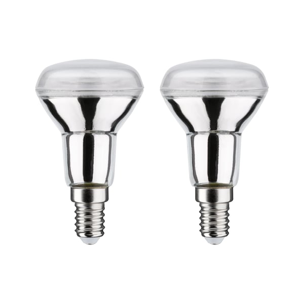 Paulmann Standard 230V LED-reflektor R50 E14 Set om 2 2x420lm 2x5W 2700K Silver