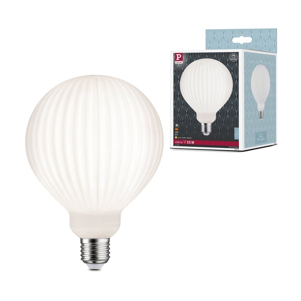 Paulmann White Lampion Filament 230V LED Globe G125 E27 400lm 4,3W 3000K dimbar Vit