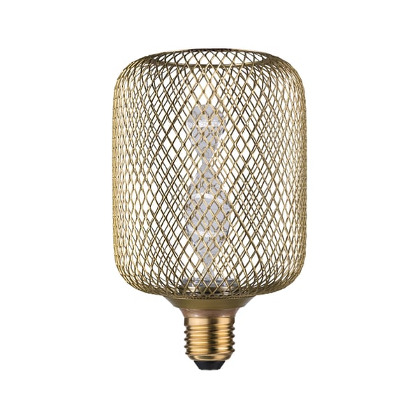 Paulmann Metallic Glow Standard 230V LED-ljuskälla Zyl E27 130lm 3,5W 1800K Mässing