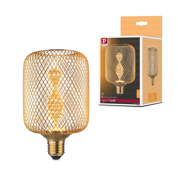 Paulmann Metallic Glow Standard 230V LED-ljuskälla Zyl E27 130lm 3,5W 1800K Mässing