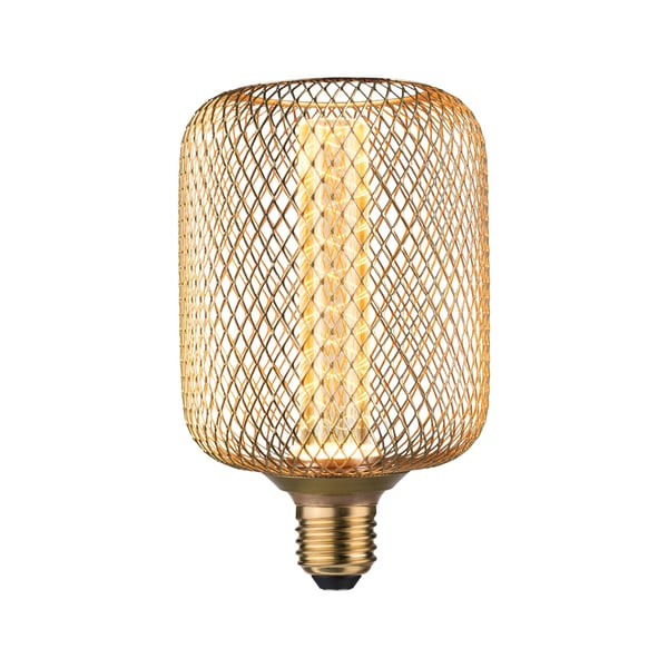 Paulmann Metallic Glow Standard 230V LED-ljuskälla Zyl E27 200lm 4,2W 1800K Mässing