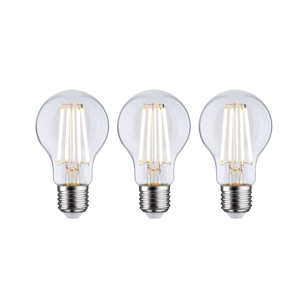 Paulmann Efficient-Line Filament 230V LED-glödlampa E27 Set om 3 3x840lm 3x4W 3000K Klar
