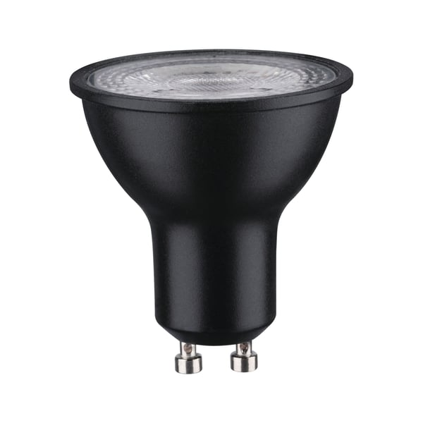 Paulmann Standard 230V LED-reflektor GU10 750lm 8W 2700K dimbar Svart matt