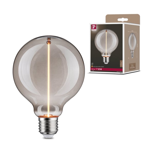 Paulmann Floating Shine Standard 230V LED Globe E27 90lm 2,8W 1800K Rökfärgad